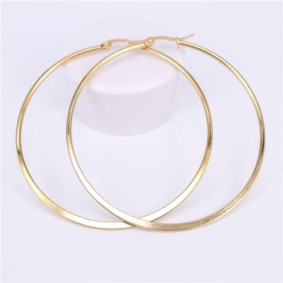 15mm 20mm 30mm 40mm 50mm 60mm 70mm Roestvrij Staal Eenvoudig Lichtgewicht Comfortabel Populair Dames Oorbellen Lh526 beige