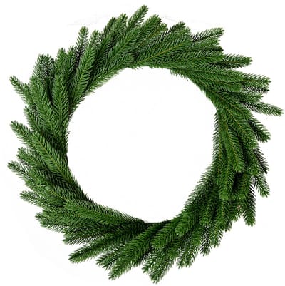 Clayre & Eef Kerstkrans Ø 63 cm Groen Kunststof
