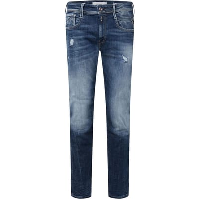 Replay Herenjeans van katoenen denim met verweerde look van Anbass (Blauw)