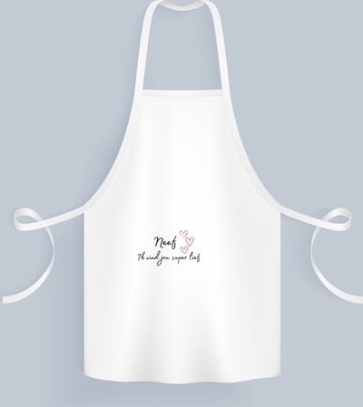Akyol - neef ik vind jou super lief Keukenschort - Neef - de liefste neef - verjaardag - cadeautje voor neef - neef artikelen - kado - geschenk - 82 bij 71 cm