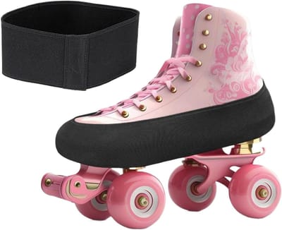 Schaatshoezen - Schaatslaars beschermers - Schaatsen beschermen - Waterdichte elastische band - L - Zwart