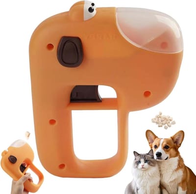 Kattensnoepdispenser - Interactief voeder - Spelen en trainen - Drukknop traktatie - 10x10x10 millimeter - A
