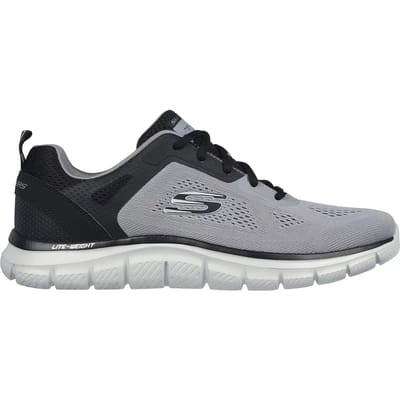 Skechers Track Ripkent heren sneakers grijs zwart