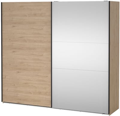 Como schuifdeurkast 2 deuren 245x220cm eikdecor.