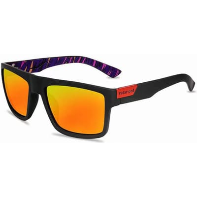 MAXJULI Dernières Lunettes de Soleil Pour Messieurs / Pour Dames Pour Conducteurs Lunettes de Soleil Masculines Athlétiques Lunettes de Sécurité UV400 Gafas de sol D918 black
