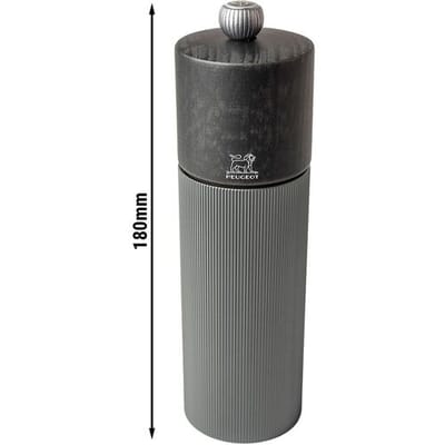 (6 stuks) PEUGEOT LINE - Zoutmolen - Hout/Carbon - Grafiet - Hoogte: 180mm