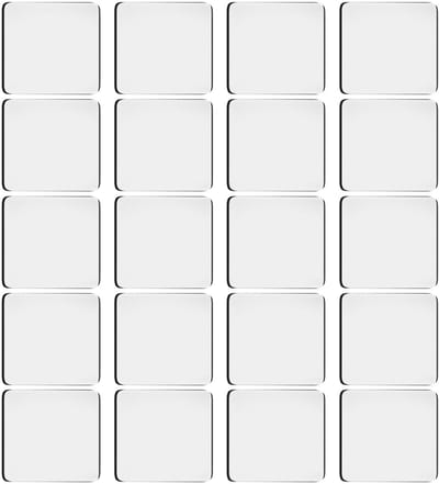 Dailygoods- Kleefpads 20 stuks - Dubbelzijdige Kleefpads - Transparant - Acryl - Supersterke Kleefkracht - 6 x 6 cm - Plakband