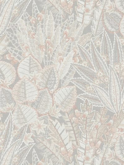PRACHTIGE BLOEMEN EN BLADEREN BEHANG | Botanisch - Grijs Beige Wit - Livingwalls Stories of Life