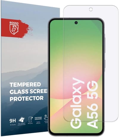 Rosso Screen Protector Geschikt voor Samsung Galaxy A56 | 9H Tempered Glass | Glasplaatje | Beschermlaag | Beschermglas | 9H Hardheid