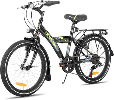 Kinderfiets - Jongensfiets Meisjesfiets - Vrij Tijd Fietsen - 6 Versnellingen - 20 of 24 Inch - Zwart Wit