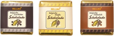 HELLMA Belgische chocolade tabletjes, in ronde silo