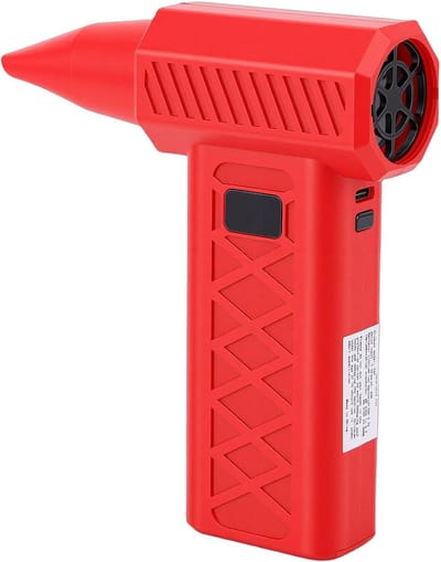 Elektrische Luchtblazer - Draagbare Stofverwijderaar - Elektronica Reinigen - Met LED Display - 4000 mAh - Rood