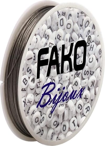 Fako Bijoux® - Staaldraad Op Rol - Nylon Gecoat - Sieraden Maken - 0.6mm - 25 Meter