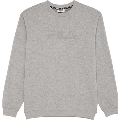 FILA Unisex Zanten Logo Crew Sweat Medium Grey Melange Maat: XL | Sweaters Outlet | Unisex | Grijs