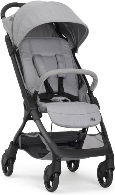 Lichtgewicht Kinderwagen - Reisbuggy Vliegtuig - Compact Reizen - Met Eén Hand Opvouwbaar - 5.5 kg - Grijs