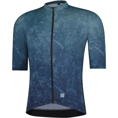 Shimano Evolve Korte Mouw Wielertrui Blauw L Man