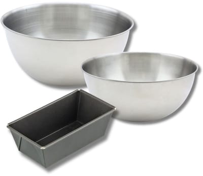 Bakset met mini cakevorm 20 cm, 2 mengkommen en 1 spatel Zenker
