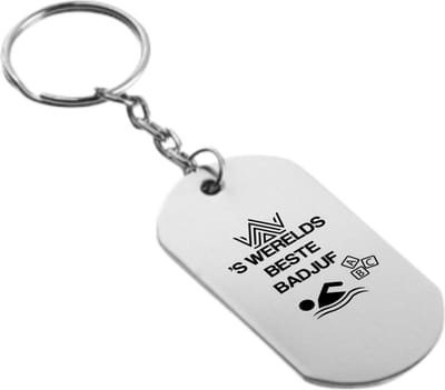 Akyol - badjuf sleutelhanger - Badjuf - badjuffen - badjuffrouw - zwemmen - zwemdiploma - cadeau - kado - gift - geschenk - moederdag - lifeguard - 54 x 29mm