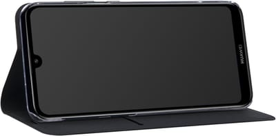 Bigben Connected, Hoesje geschikt voor Huawei Y7 - Folio, Zwart