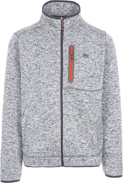 Trespass fleecejas/fleecepullover Bingham - Herenfleece At300 grijs gemêleerd