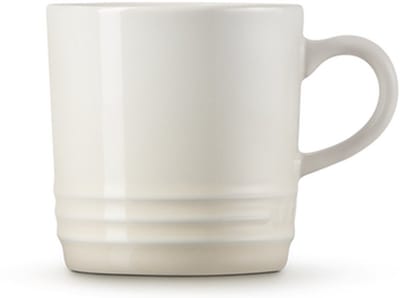 Le Creuset 6 aardewerken espressokopjes Meringue 0,1l