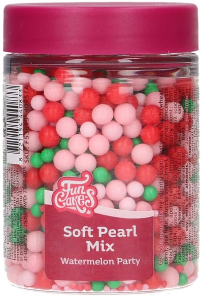 FunCakes Soft Pearls - Mix Watermelon Party - 80g