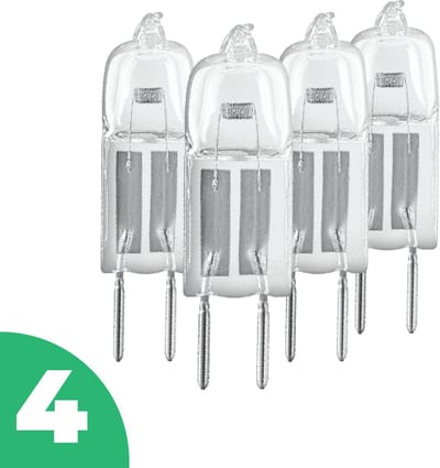 Emos 12V Halogeenlamp G4 - 10W - Warm Wit Licht - Dimbaar - 4 stuks