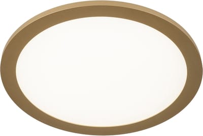Lumidora Plafondlamp 75034 - Plafonniere - PULA - Ingebouwd LED - 15.0 Watt - 1500 Lumen - 6500 Kelvin - Goud - Messing (kleur) - Metaal - Met dimmer - Badkamerlamp - ⌀ 30 cm