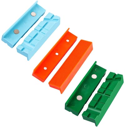 Dailygoods- Bankschroef Beschermbekken Set van 6 - Antislip - Schokbestendig - Duurzaam - Lichtgewicht - Bescherming tegen krassen