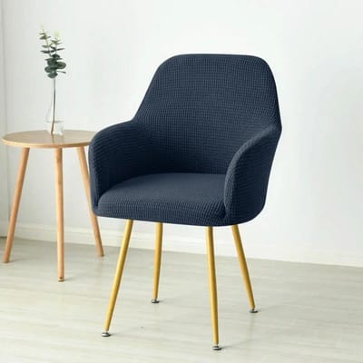 Lot de 1 ou 4 housses de chaise à dossier haut en polaire élastique pour chaise de salle à manger, en élasthanne, pour décoration d'hôtel ou de maison 1piece