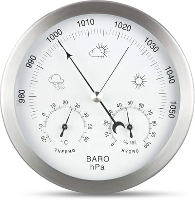 Analoge Thermo-Hygrometer voor Binnen en Buiten - Temperatuur en Vochtigheidsmeter