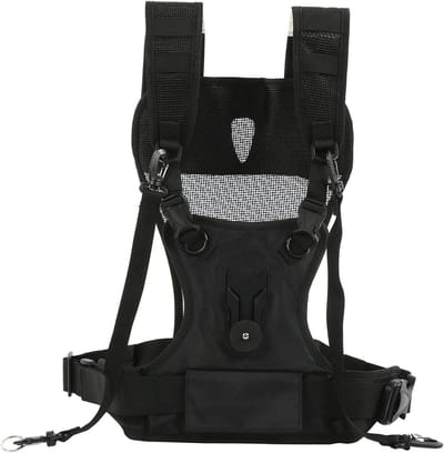 Verstelbare Dubbele Camera Strap met Snelle Ontgrendeling en Opbergtas voor Fotografie, Sport en Natuur