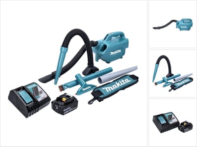 Makita DCL 184 RG1 accustofzuiger 18 V 54 mbar 0,5 l + 1x accu 6,0 Ah + oplader