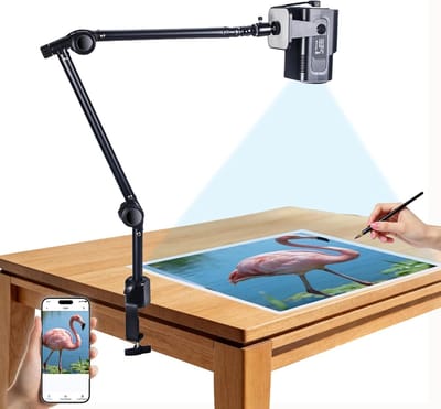 Tekenhulp Projector - Tekenen Tracen - Creatief Ontwerp - HD Resolutie - Verstelbaar - Zwart