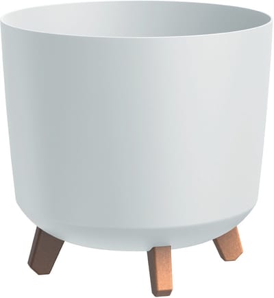 Prosperplast bloempot, op pootjes, irrigatie-inzetstuk, hoogte 28,5cm, wit, Gracia Tubus