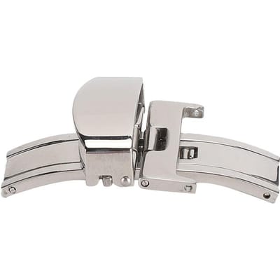 Roestvrijstalen Slijtvaste Horlogeband Gesp Horlogeband Sluiting Vervangend Accessoire(16MM ) white
