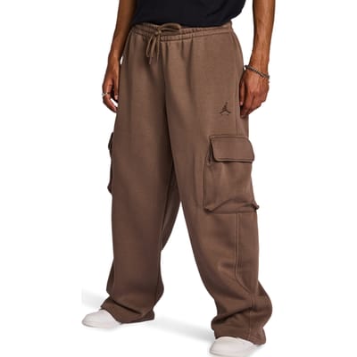 Jordan Brooklyn Broeken Heren - Bruin - Maat XL - Katoen Fleece
