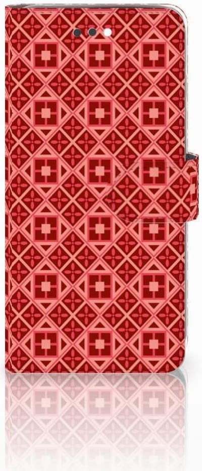 Apple iPhone 7 Plus | 8 Plus Telefoon Hoesje Batik Rood