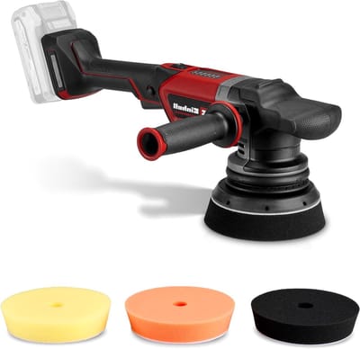 Accu Excentrische Polijstmachine - Polijstmachine Auto - Voertuigen Polijsten - Koolborstelloze Motor - 125 mm - rood