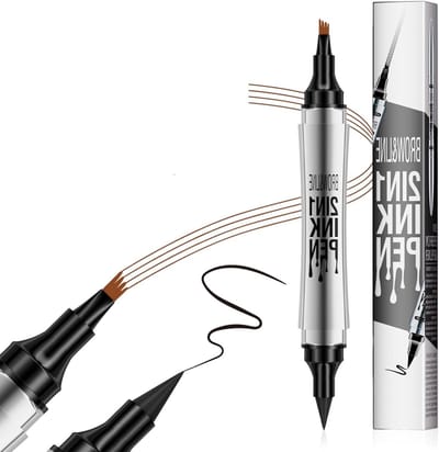 3D Wenkbrauwpen - Waterdicht en Vlekbestendig, Voor Natuurlijke Wenkbrauwen, Microblading Effect, Lichtbruin