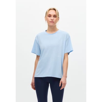 RÖHNISCH - Micro Loose Tee - Training t-shirt korte mouw dames - Lichtblauw