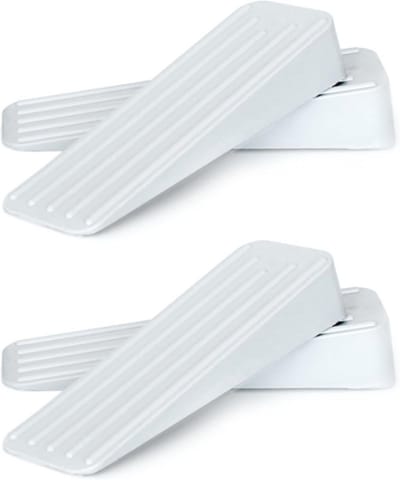Rubberen Deurstoppers voor Binnen en Buiten - Antislip, Zwaar Belastbaar en Duurzaam - 4-Pack