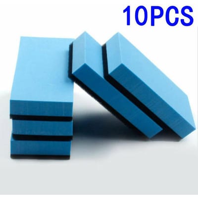 10 stuks Auto Keramische Coating Spons Glas Nano Wax Coating Applicator Pads blauw