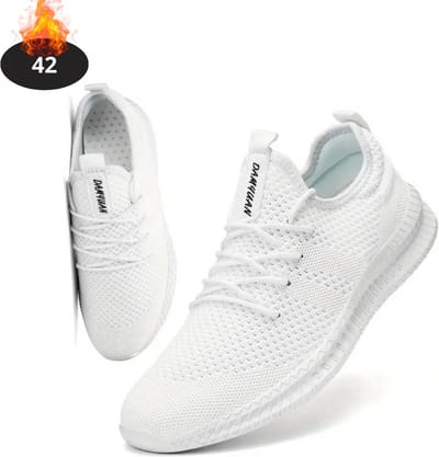 Livano Schoenen Heren - Sneakers - Comfortabel - Sportief - Casual - Volwassen - Wit - Maat 42