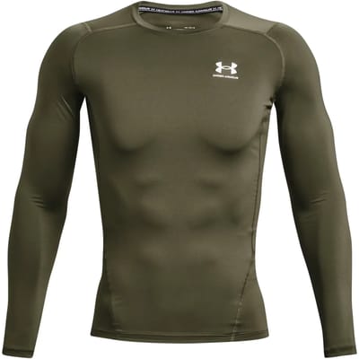 Under Armour UA HG Heatgear Armour compressie Long Sleeve Heren Sportshirt - Groen - Maat XXL