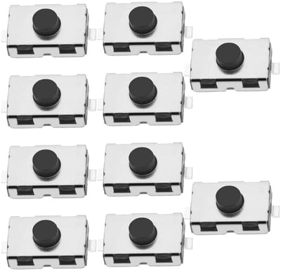 10Pcs Tactiele Micro Schakelaars - Drukknoppen voor Auto's en Afstandsbedieningen