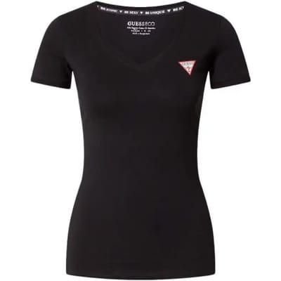 Dames-T-shirt met v-hals Guess Mini Triangle