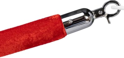 IVOL Afzetkoord voor rode loper paaltjes - Rood velours - Chroom sluiting