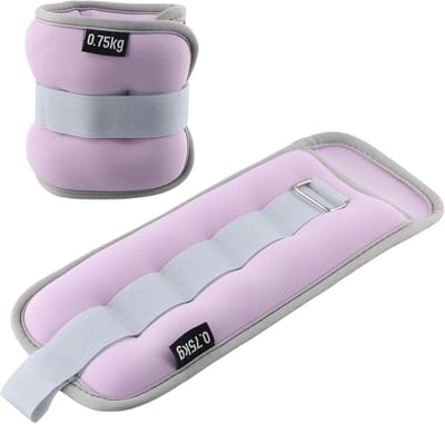Thijox - 2 Gewichtsmanchetten voor Enkels en Polsen, 0,25/0,5/0,75 kg - Neopreen Gewichten voor Fitness, Fysiotherapie, Yoga en Aerobic Gymnastiek