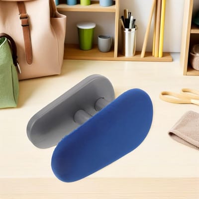 Tafelstrijkplank - Mini strijkplank - Kleding strijken - Hittebestendig oppervlak - 29x17.5x17 cm - Blauw